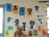 Monsieur Nounours peint par les 3/8ans...