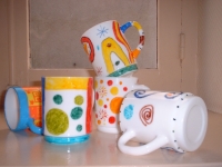 Peinture sur tasses - enfants