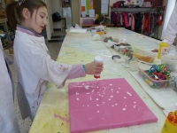 Mathilde commence la technique "super simple"