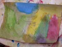 Dessin au trait avant la peinture 3D