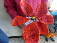 Détail fleur en plâtre