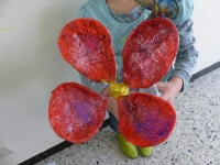 Détail fleur en plâtre