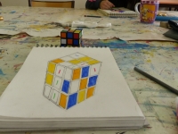 Rubik's cube in progress...
