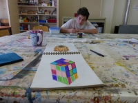 Rubik's cube in progress...